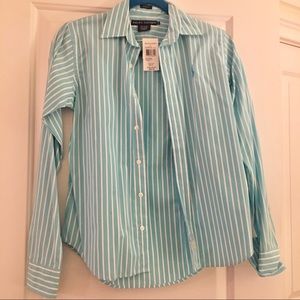Ralph Lauren Striped Button Down NWT